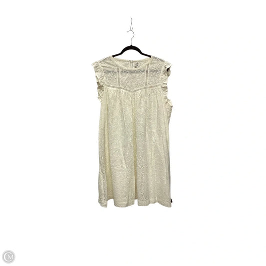 Dress Casual Short By Madewell In Cream, Size: Xxl