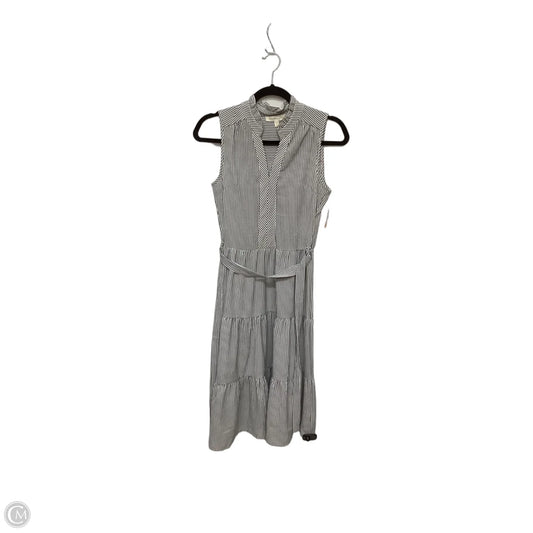 Dress Casual Midi By Monteau In Striped Pattern, Size: Xs