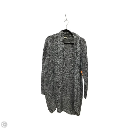 Cardigan By Bobbie Brooks In Black & White, Size: 3x