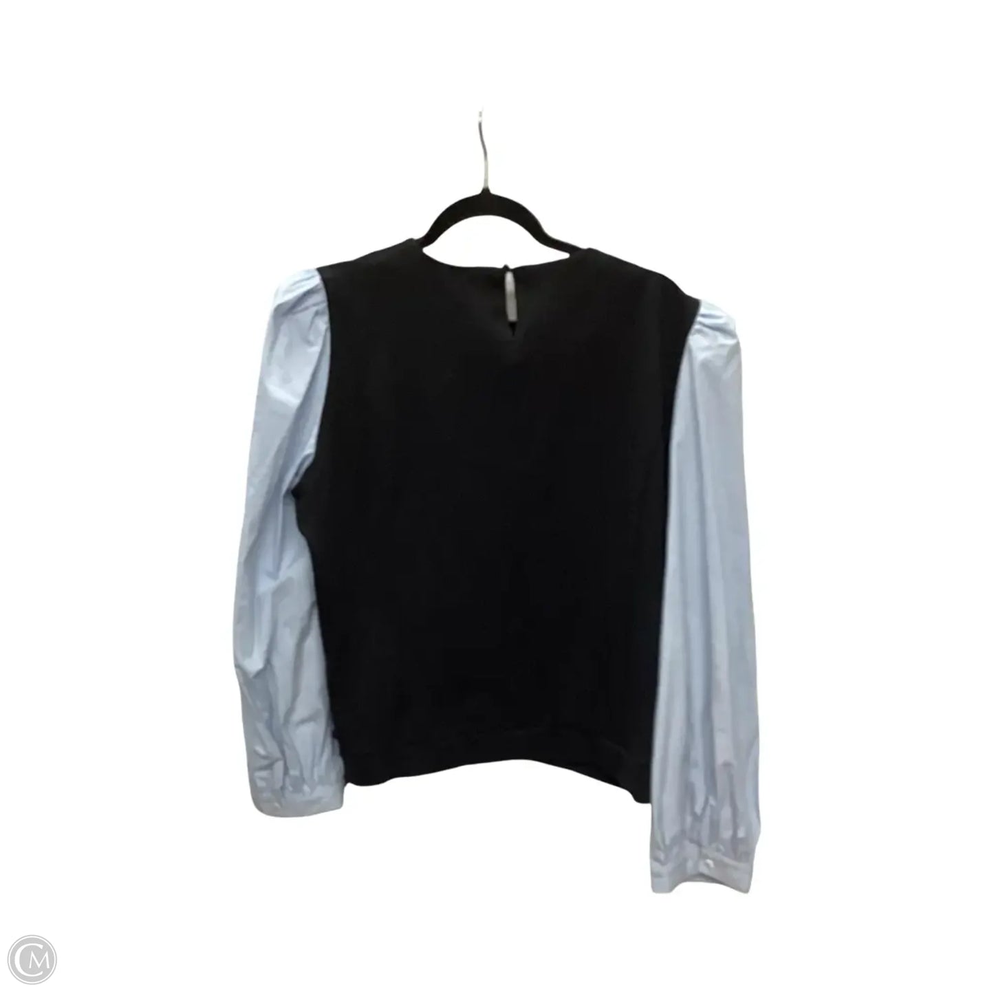 Designer Blouse Long Sleeve By Tuckernuck In Black, Size: 1x