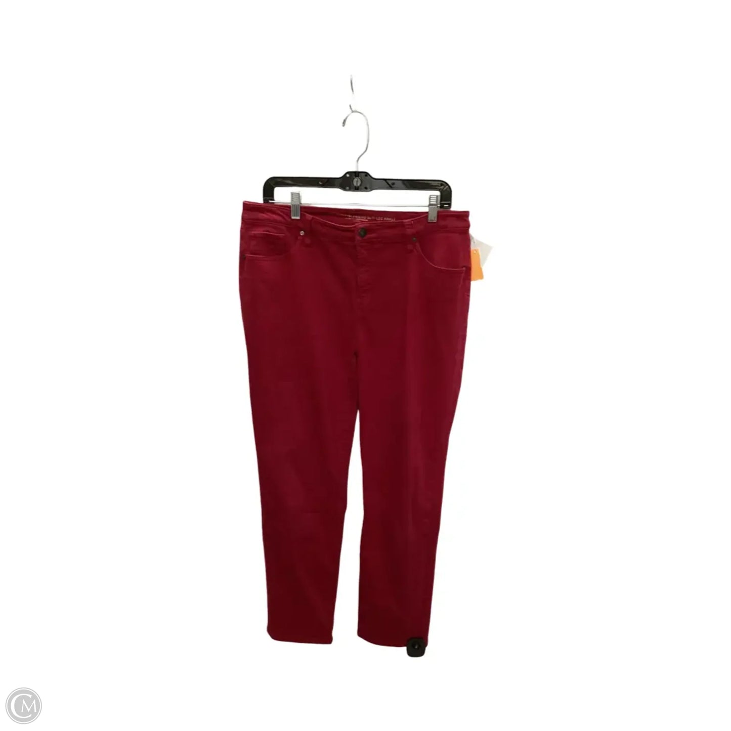 Jeans Skinny By Chicos In Red, Size: 2