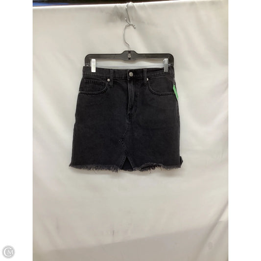 Skirt Mini & Short By Madewell In Black Denim, Size: 2