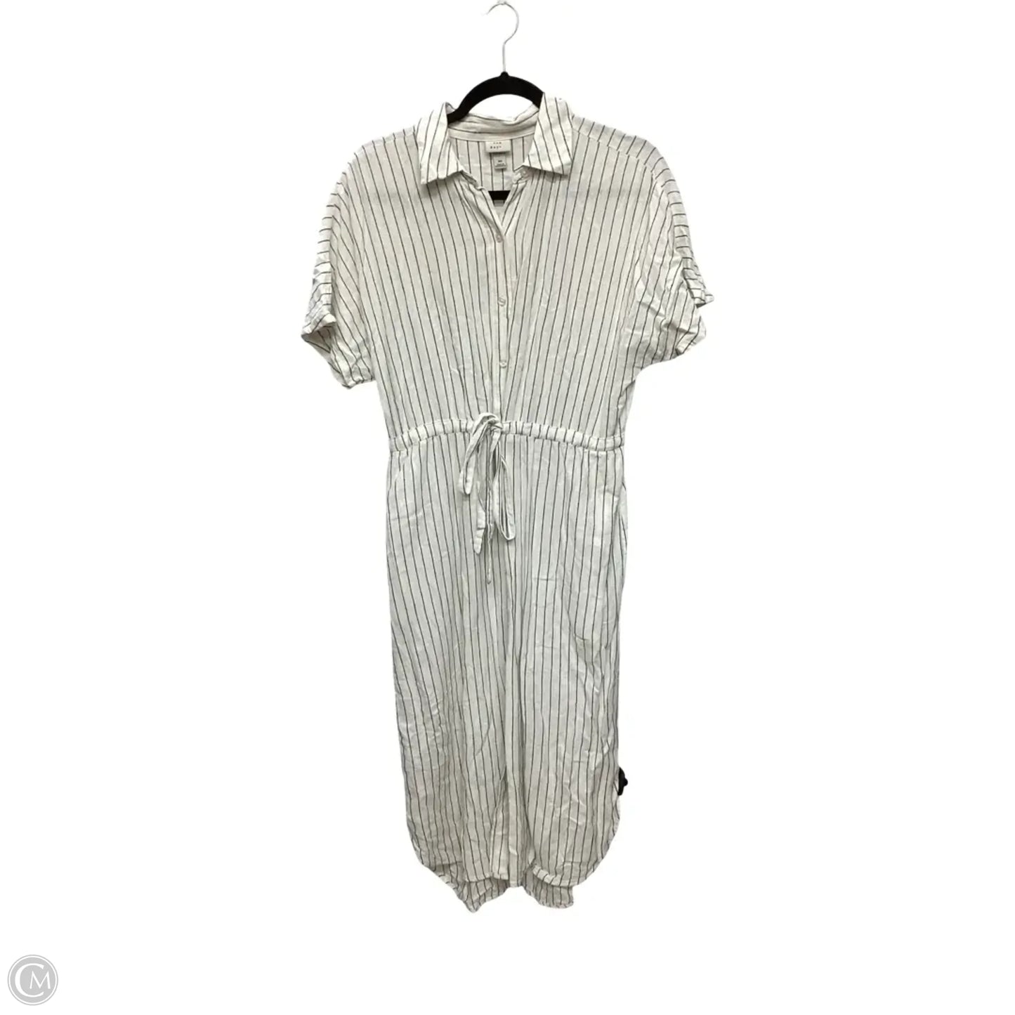 Dress Casual Midi By A New Day In Striped Pattern, Size: Xs