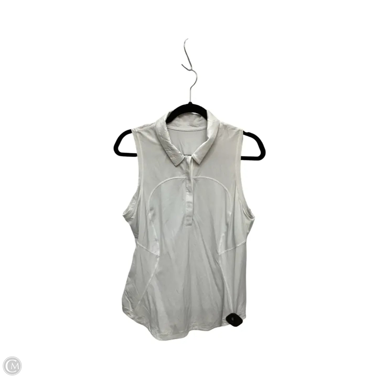 Athletic Tank Top By Lululemon In White, Size: 10