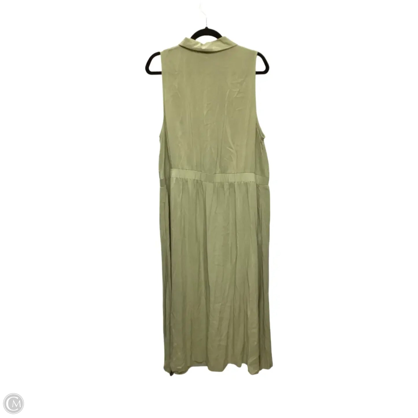 Dress Casual Midi By Ava & Viv In Green, Size: 1x