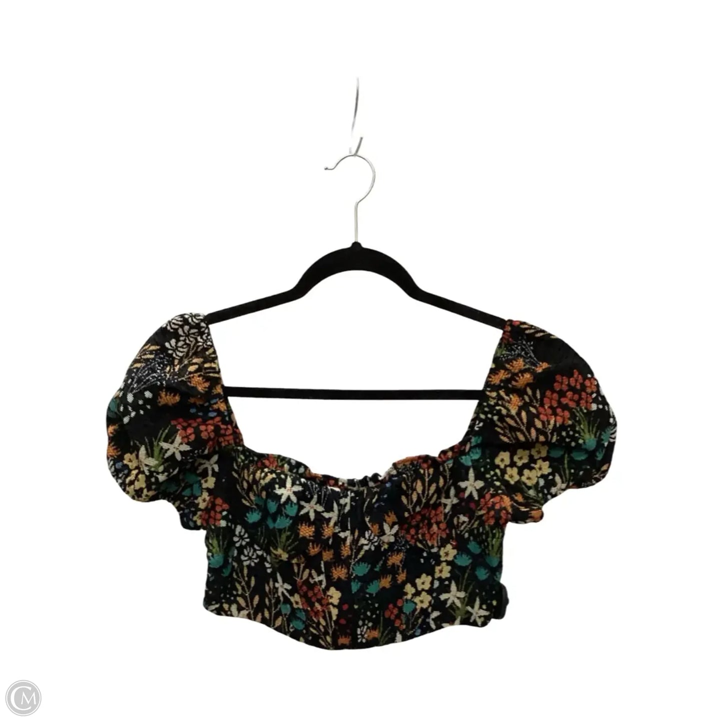 Blouse Short Sleeve By Storia In Floral Print, Size: S