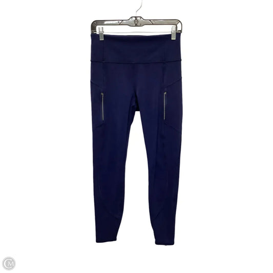 Athletic Leggings By Athleta In Navy, Size: S