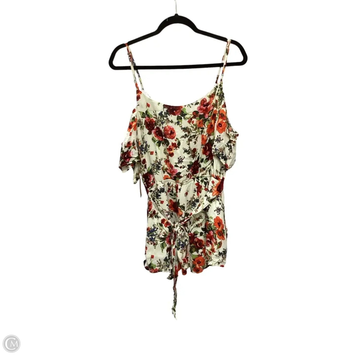 Romper By Clothes Mentor In Floral Print, Size: S