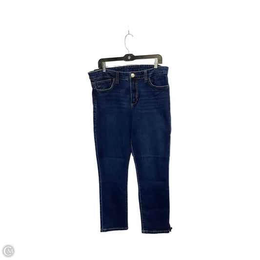 Designer Jeans Straight By Joes Jeans In Blue Denim, Size: 14