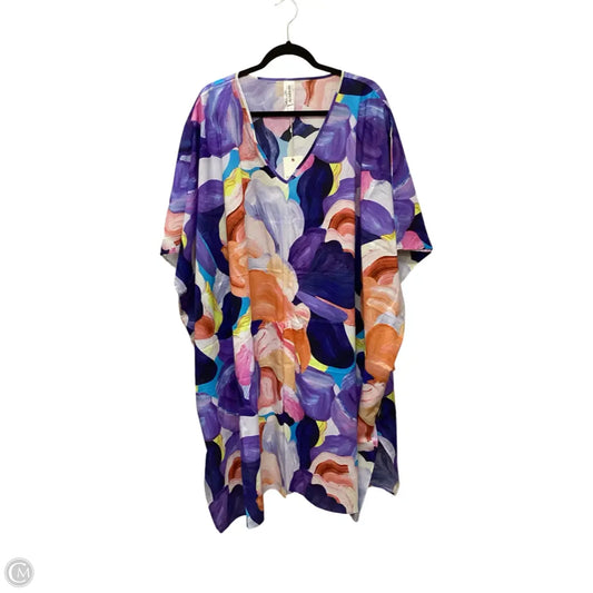 Designer Swimwear Cover-up By Clothes Mentor In Multi-colored, Size: Osfm