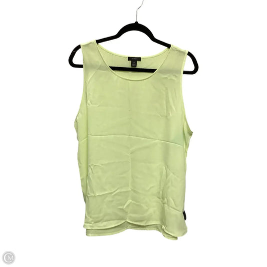 Designer Blouse Sleeveless By Halogen In Yellow, Size: Xl