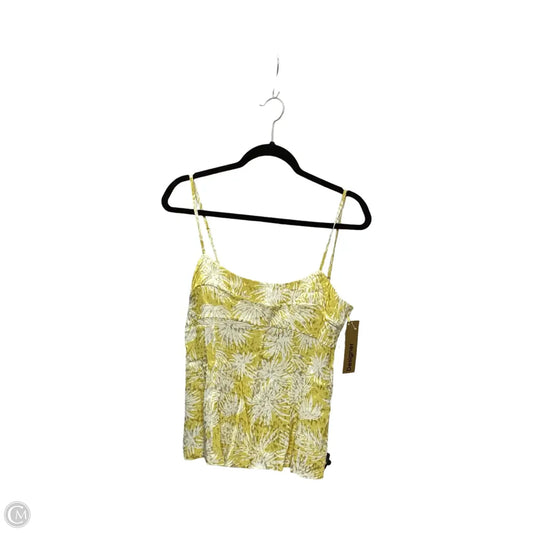Designer Blouse Sleeveless By Rebecca Taylor In Yellow, Size: 10