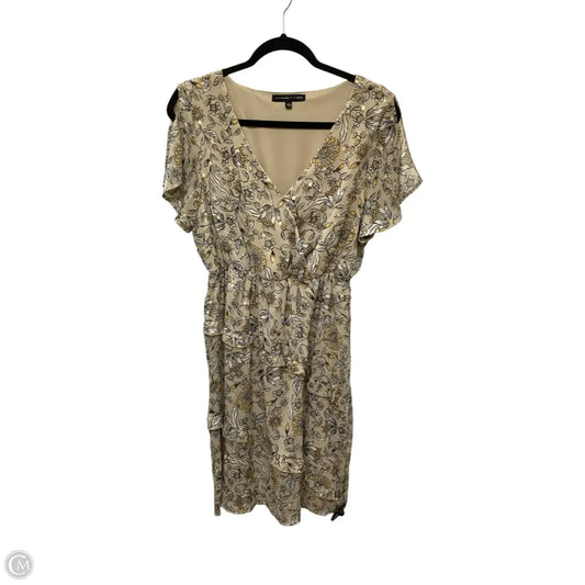 Dress Party Short By Adrienne Vittadini In Tan, Size: L