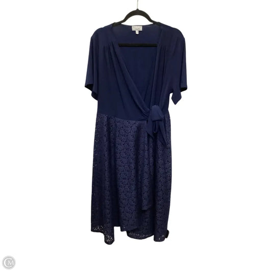 Dress Party Short By Signature By Robbie Bee In Navy, Size: 1x