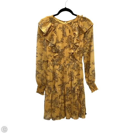 Dress Casual Midi By Rachel Parcell In Yellow, Size: Xs