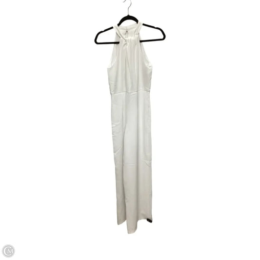 Designer Jumpsuit By Julia Jordan In White, Size: 2