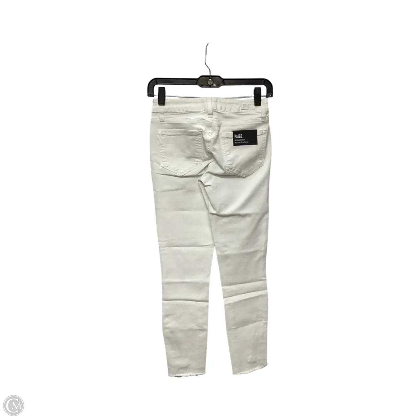 Designer Jeans Skinny By Paige In White, Size: 0