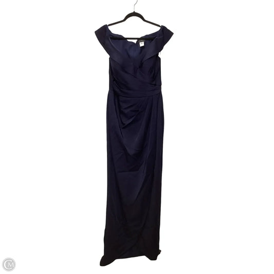 Dress Party Long By Clothes Mentor In Navy, Size: 10