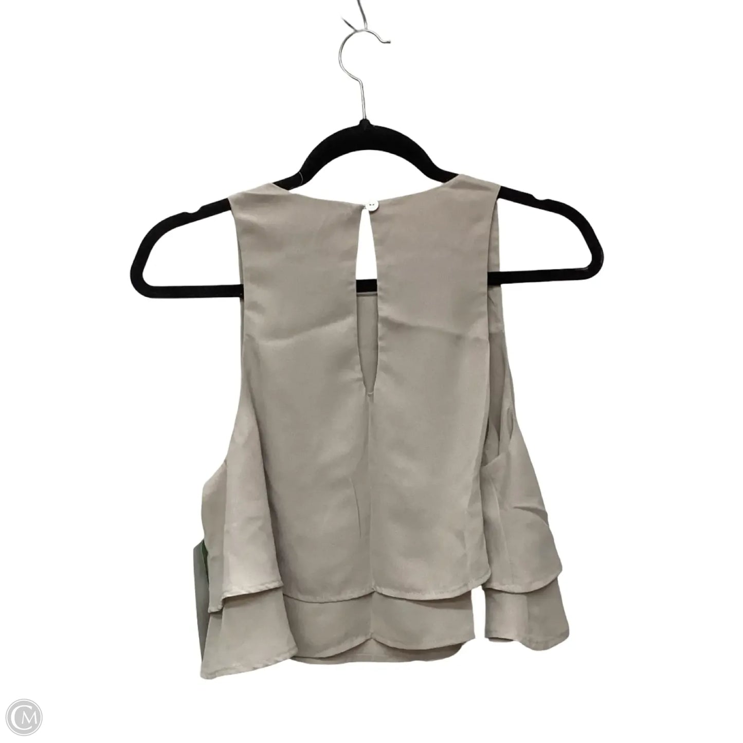 Designer Blouse Sleeveless By Show Me Your Mumu In Tan, Size: L