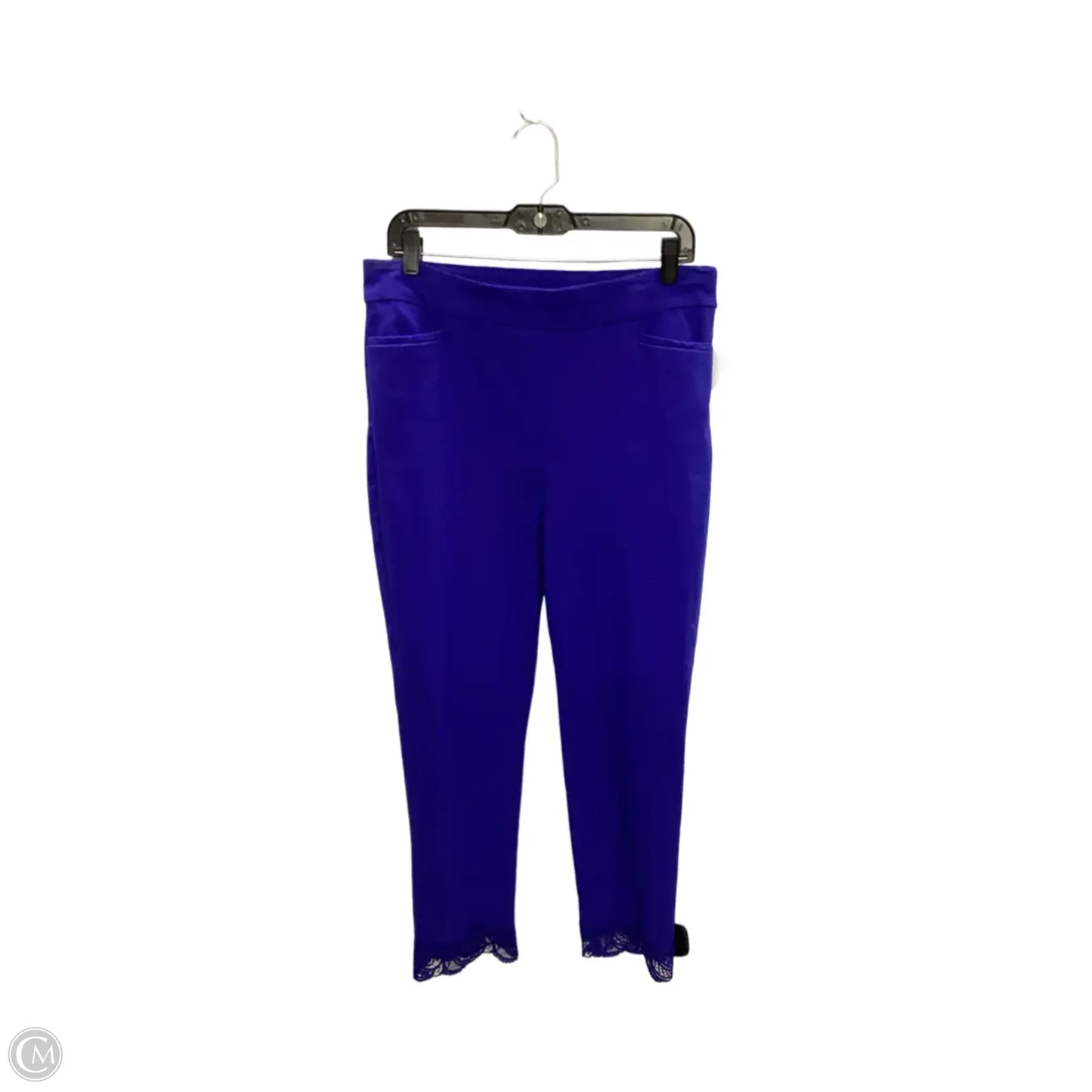 Pants Cropped By Chicos In Blue, Size: M