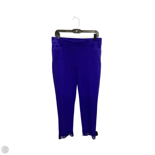 Pants Cropped By Chicos In Blue, Size: M