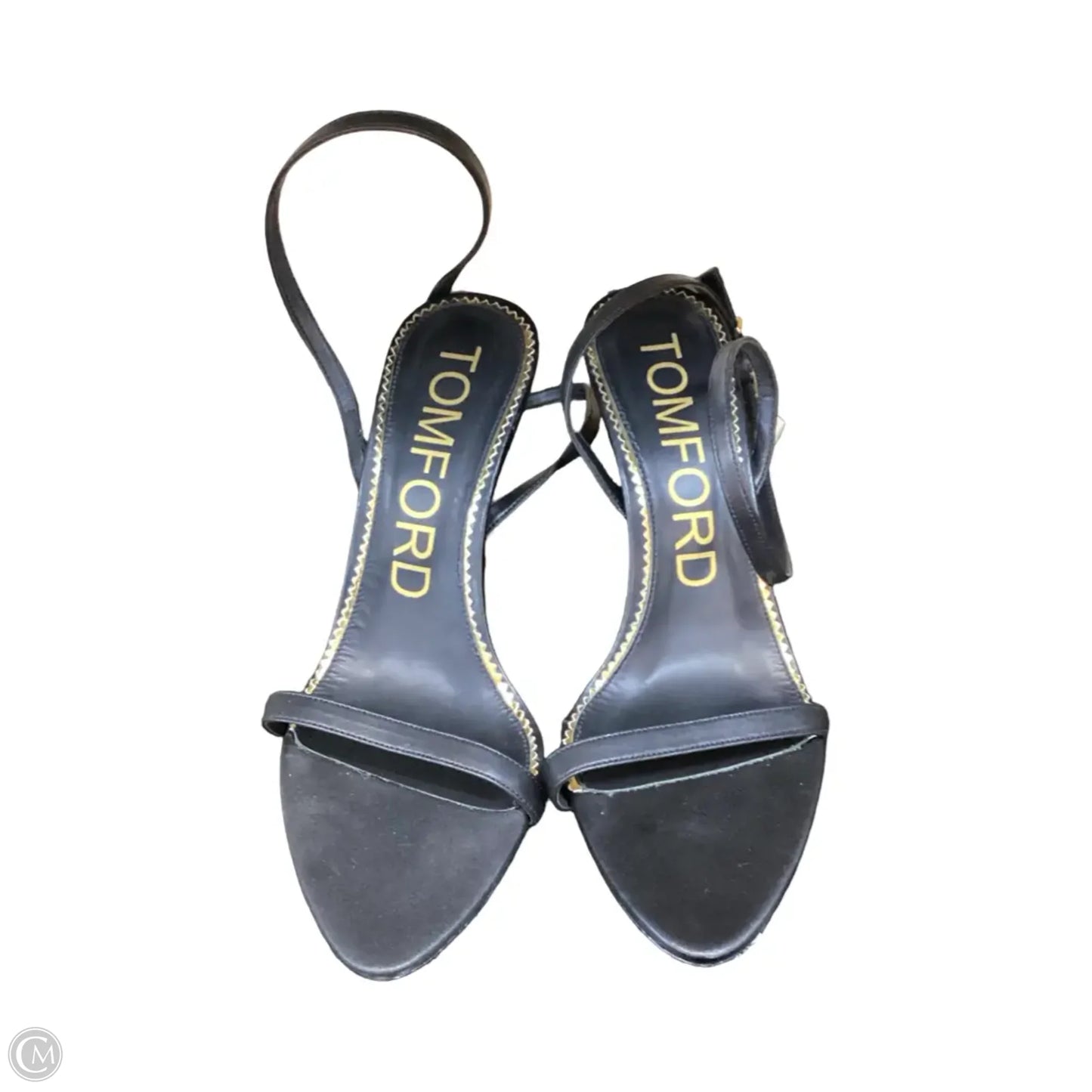 Sandals Luxury Designer By Tom Ford In Black, Size: 10.5