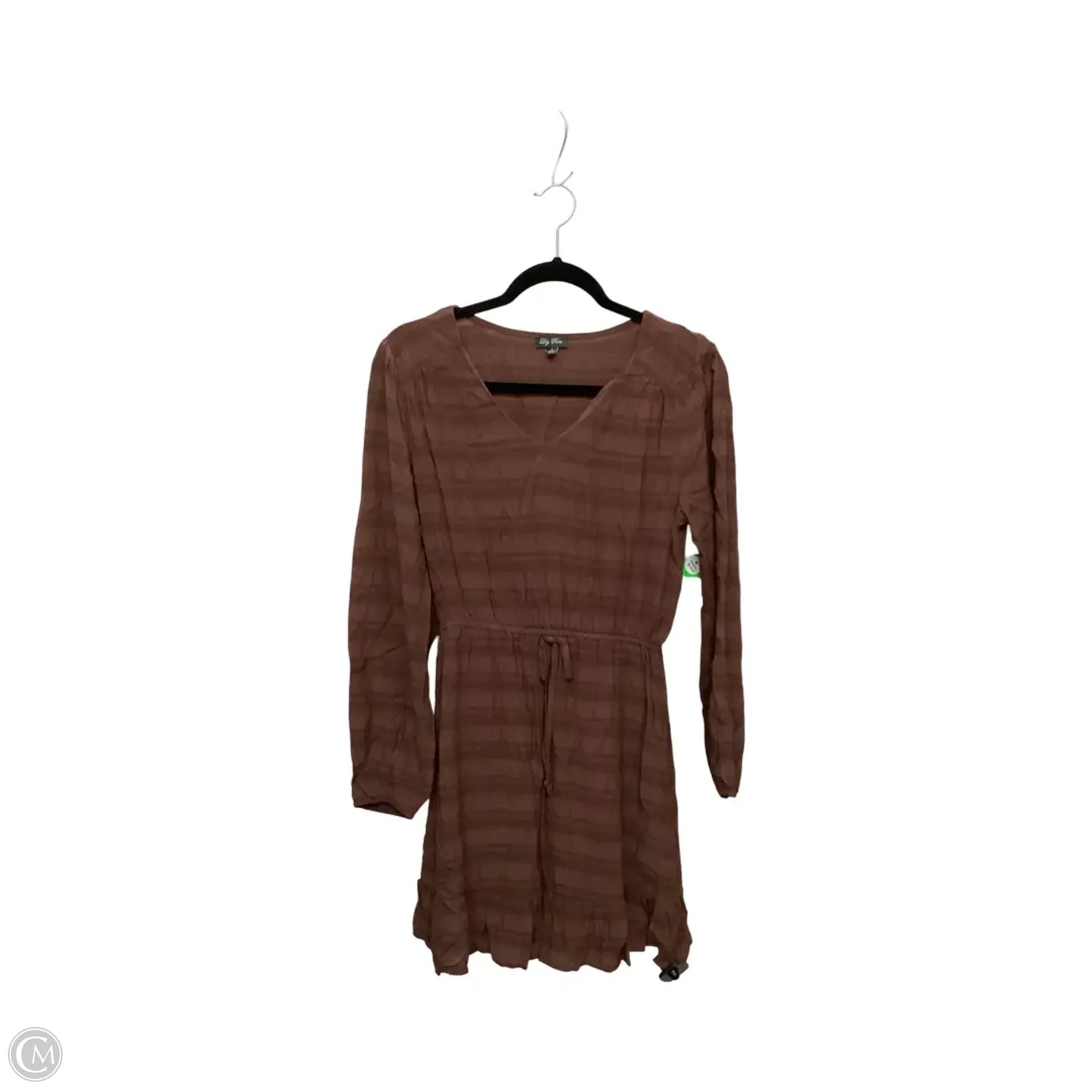 Dress Casual Short By Lily Rose In Brown, Size: S