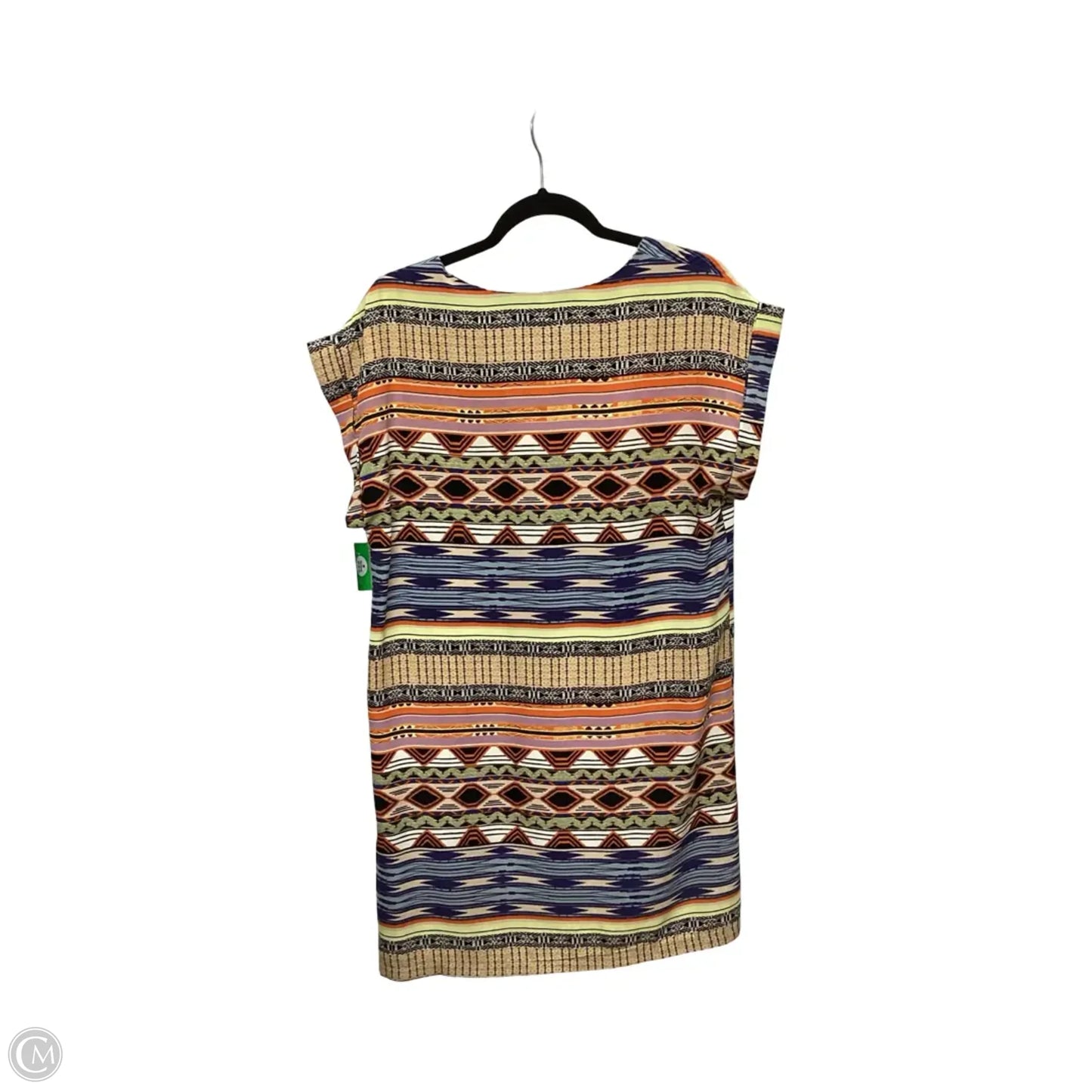 Dress Casual Short By Skies Are Blue In Geometric Pattern, Size: M