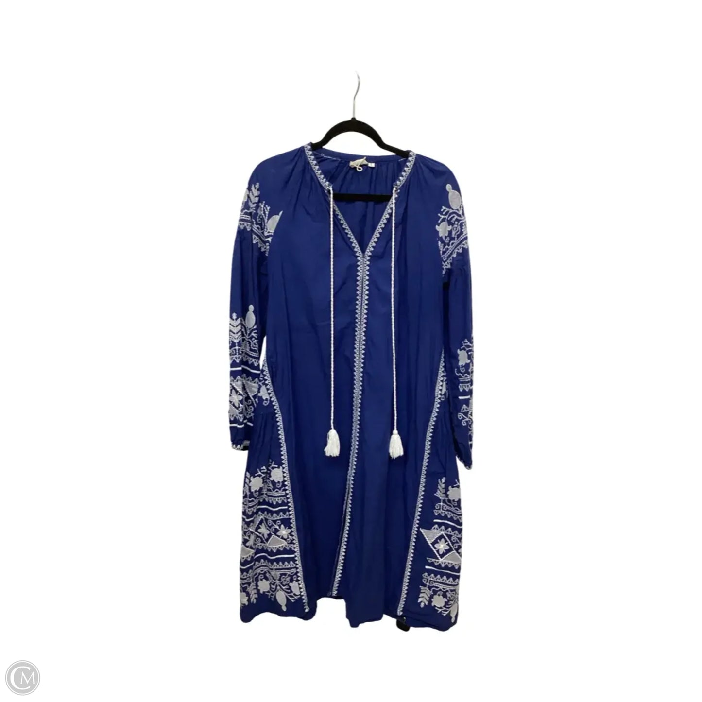 Dress Casual Midi By Clothes Mentor In Blue, Size: L