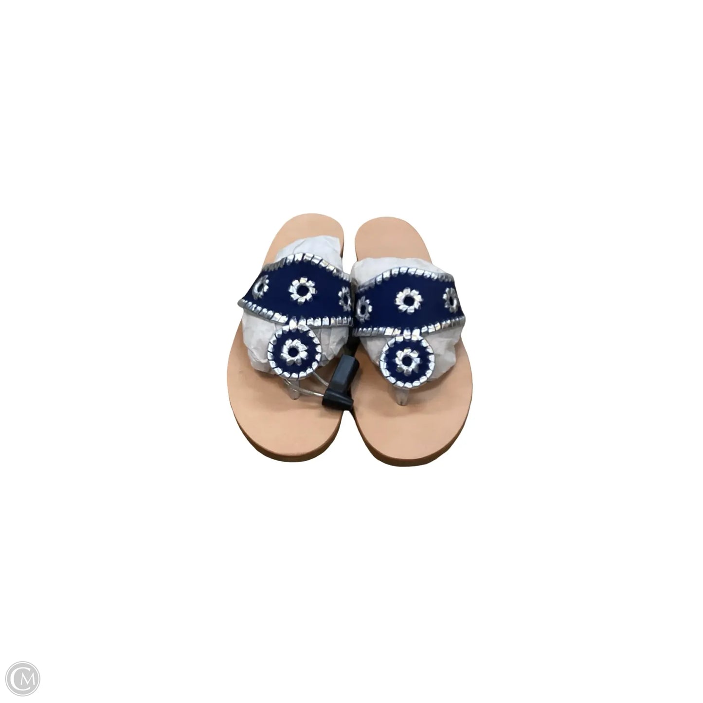 Sandals Flats By Jack Rogers In Navy, Size: 7