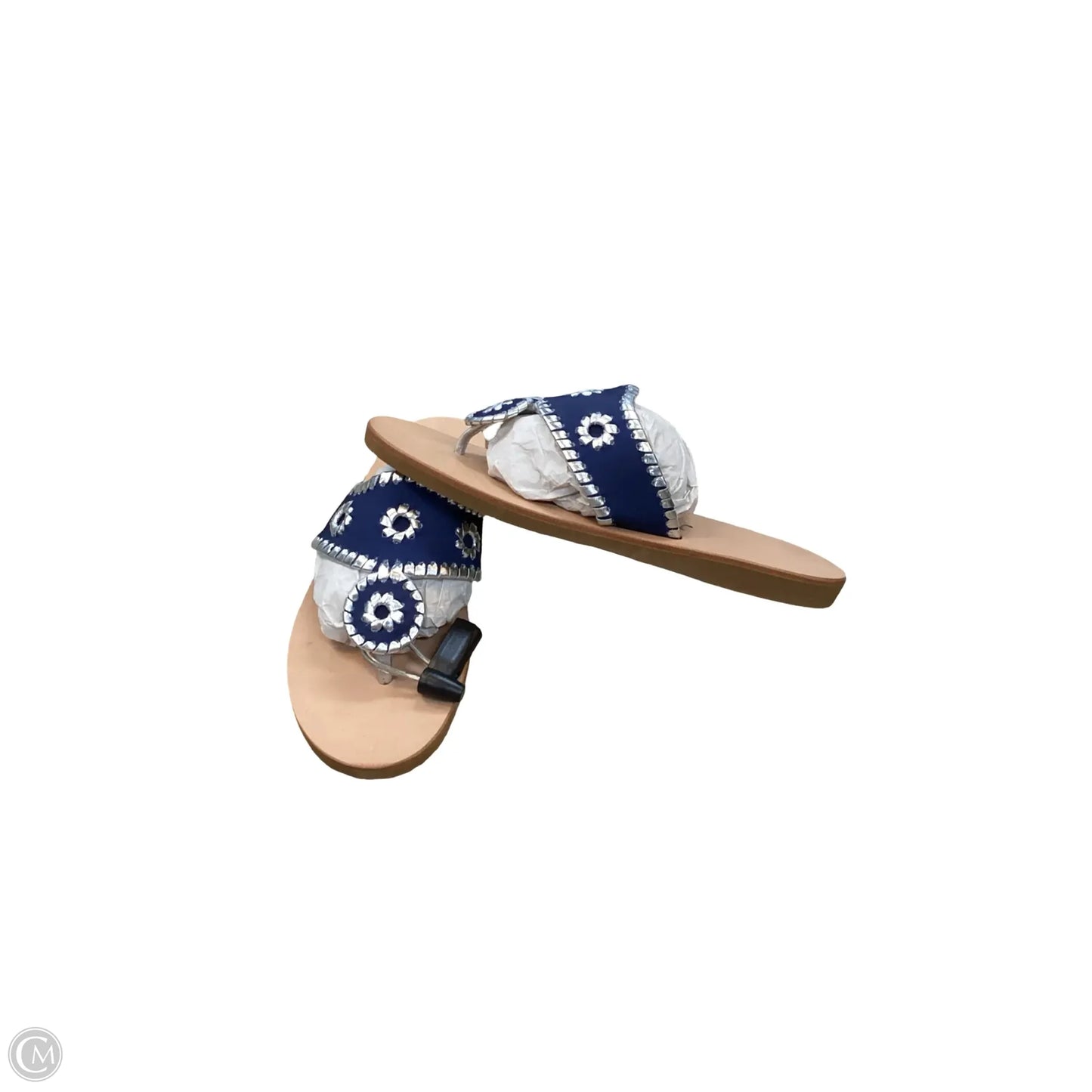 Sandals Flats By Jack Rogers In Navy, Size: 7