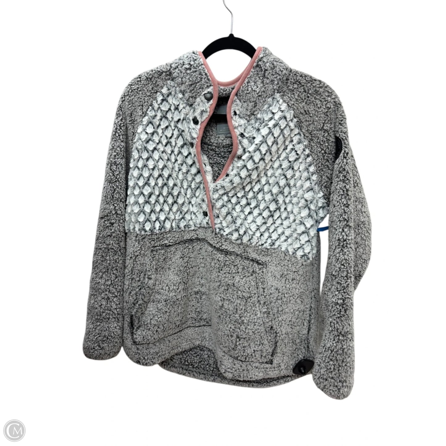 Sweatshirt Crewneck By Simply Southern In Grey, Size: L