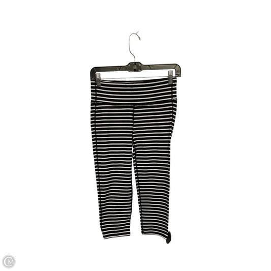 Athletic Leggings By Athleta In Striped Pattern, Size: S