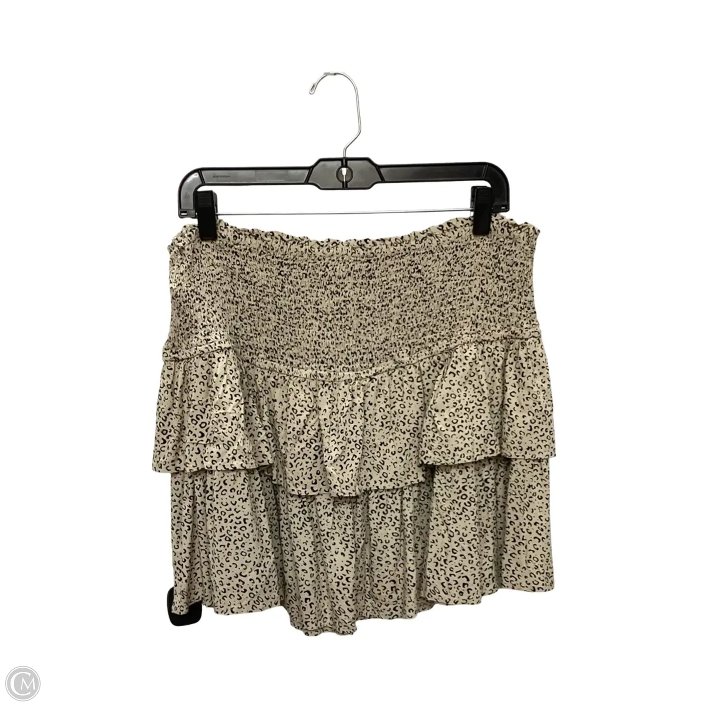Skirt Mini & Short By Japna In Animal Print, Size: Xl