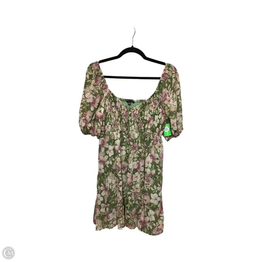 Dress Casual Short By City Triangles In Floral Print, Size: L