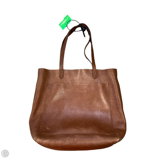 Tote Leather By Madewell, Size: Medium