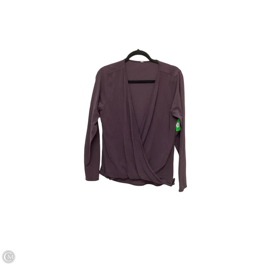 Athletic Top Long Sleeve Collar By Lululemon In Purple, Size: 10