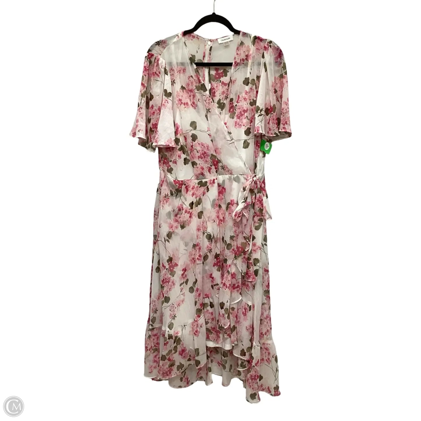 Dress Casual Short By Calvin Klein In Floral Print, Size: 16