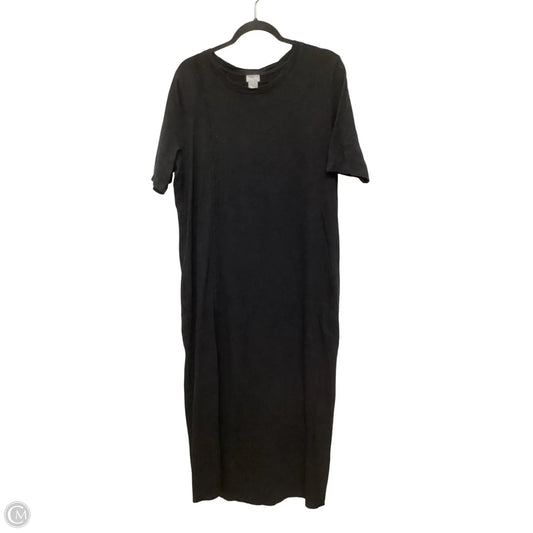 Dress Casual Maxi By Chicos In Black, Size: Xl