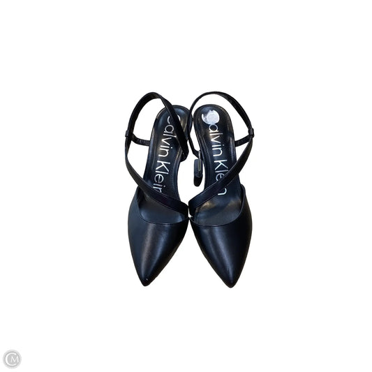 Shoes Heels Kitten By Calvin Klein In Black, Size: 7