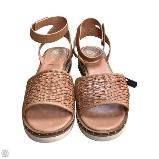 Sandals Flats By Vince Camuto In Tan, Size: 11