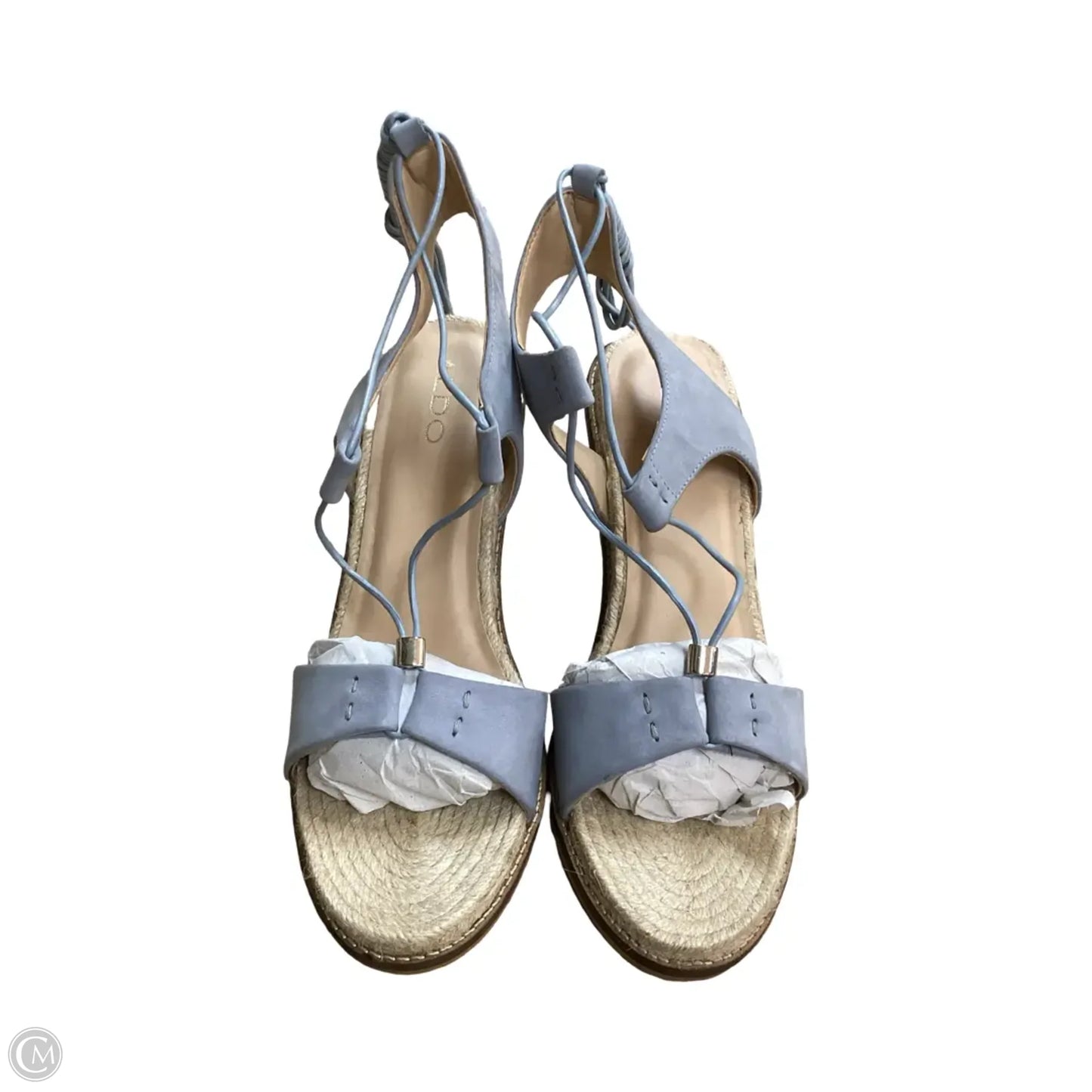 Sandals Heels Wedge By Aldo In Blue, Size: 10