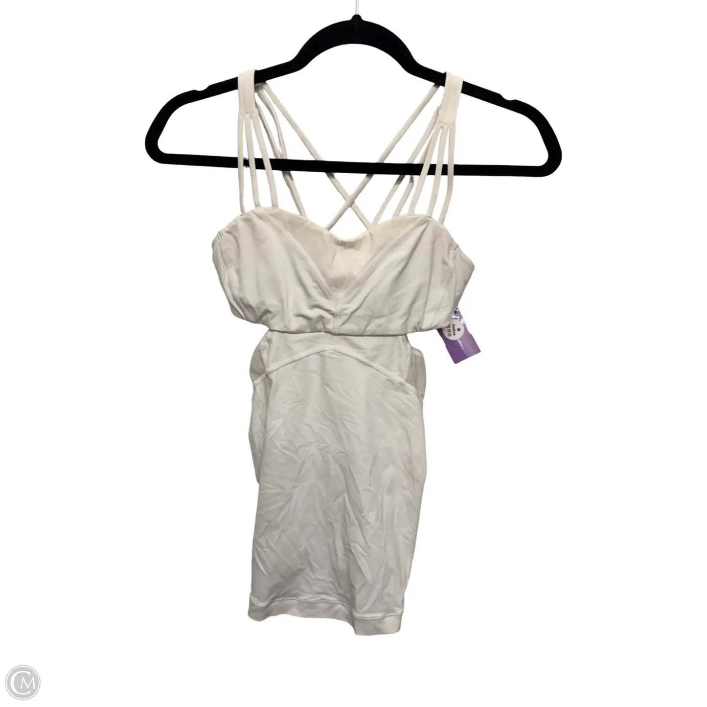 Athletic Tank Top By Lululemon In White, Size: 4
