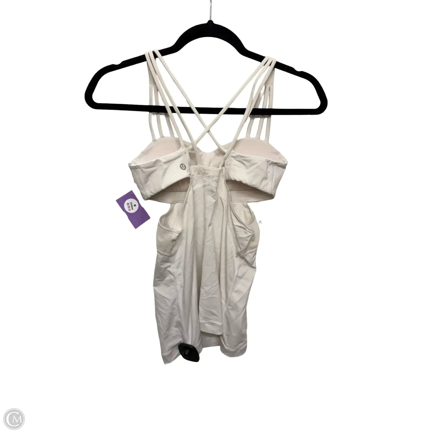 Athletic Tank Top By Lululemon In White, Size: 4