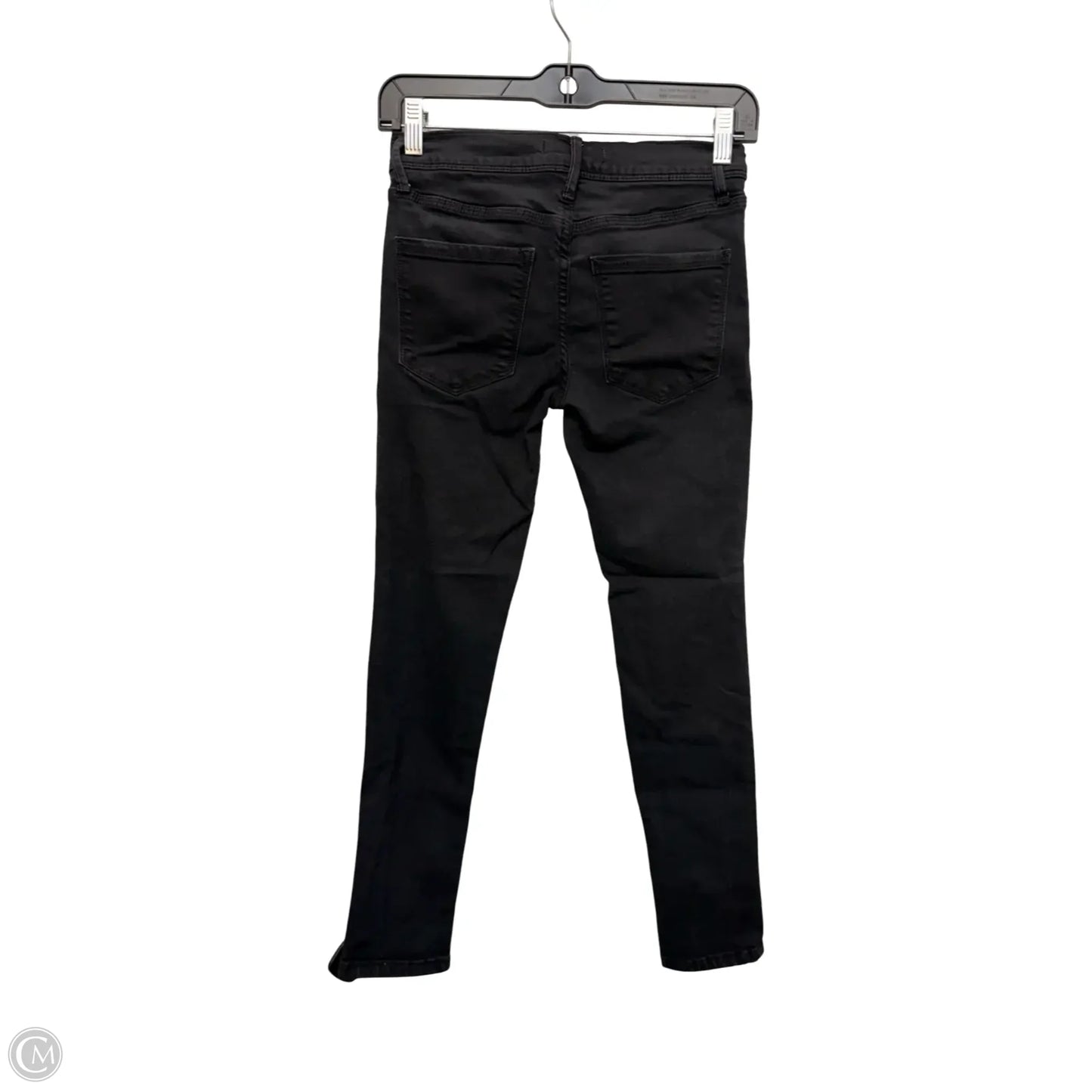 Jeans Skinny By Free People In Black Denim, Size: 0