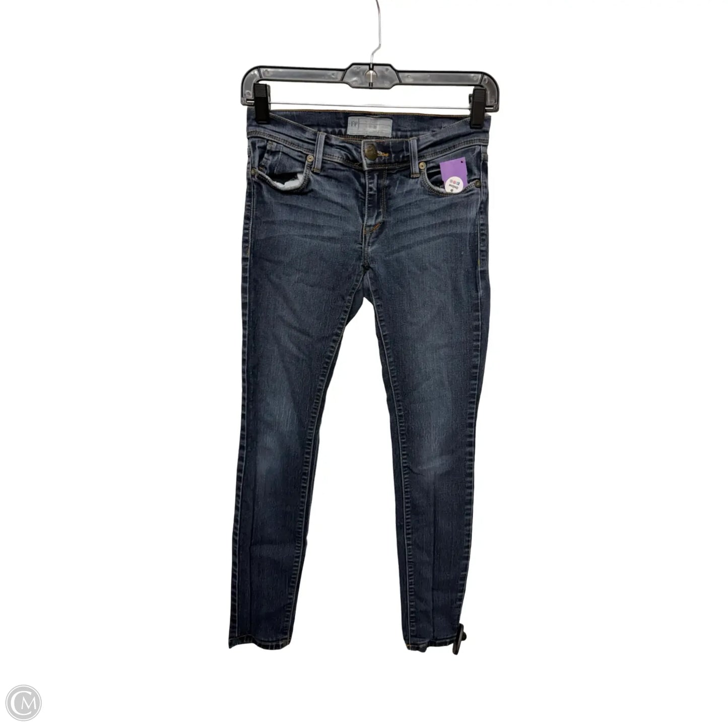 Jeans Skinny By Free People In Blue Denim, Size: 2