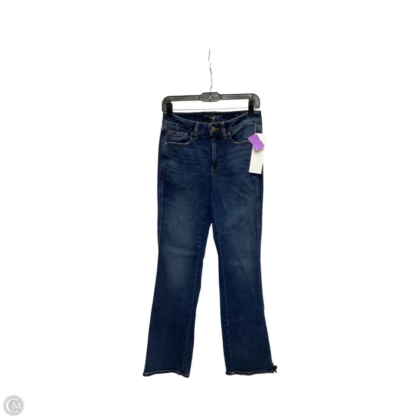 Jeans Straight By Chicos In Blue Denim, Size: 0