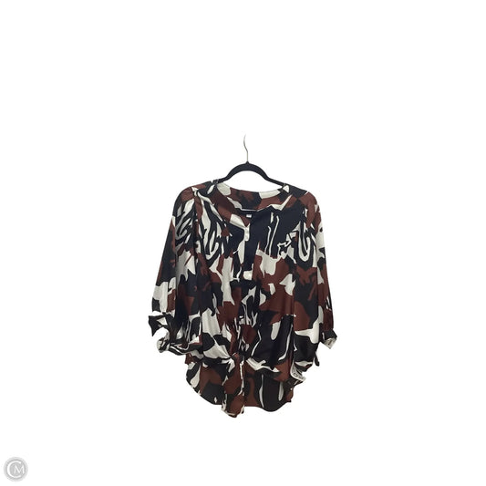 Blouse 3/4 Sleeve By Chicos In Multi-colored, Size: 0