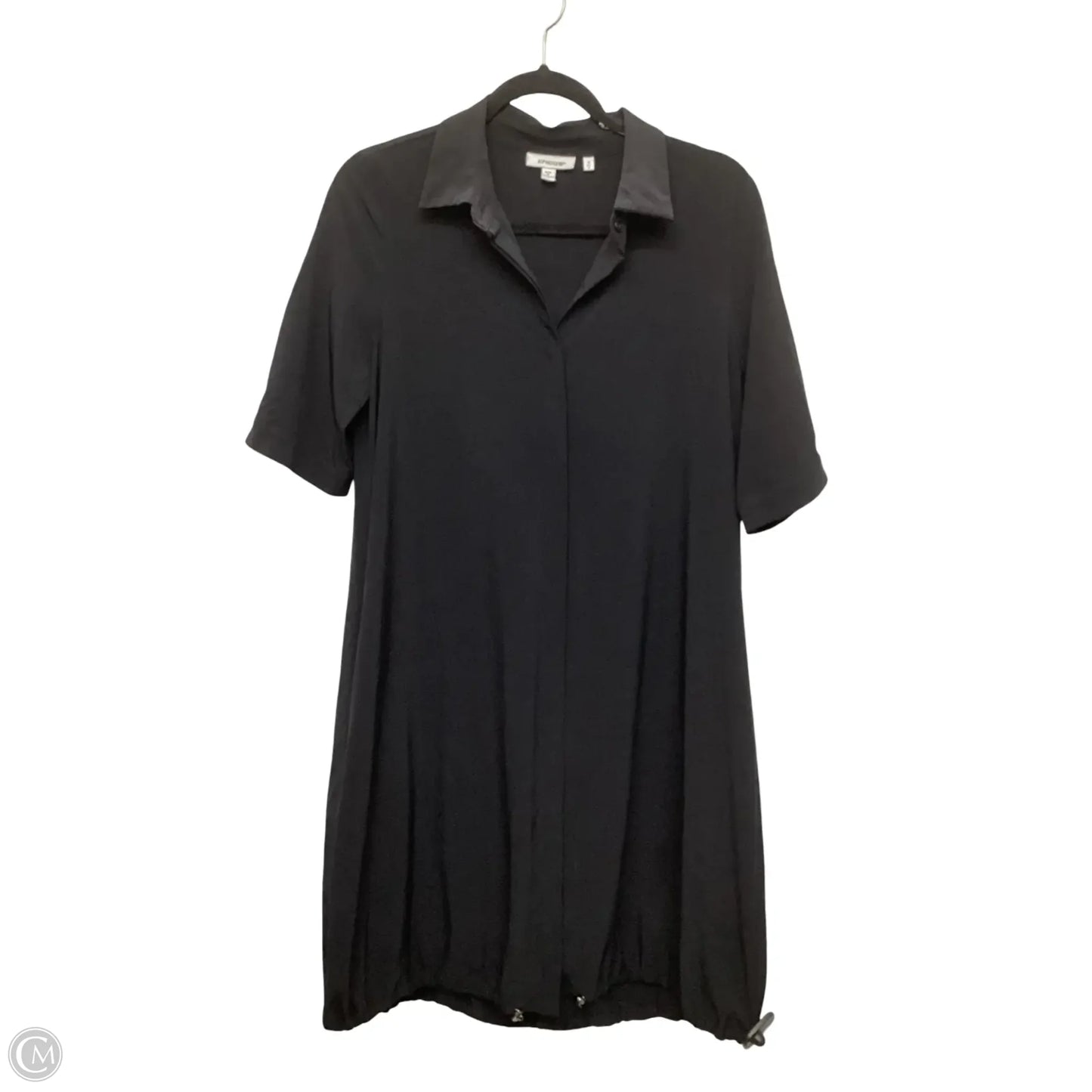 Dress Casual Midi By Chicos In Black, Size: 0