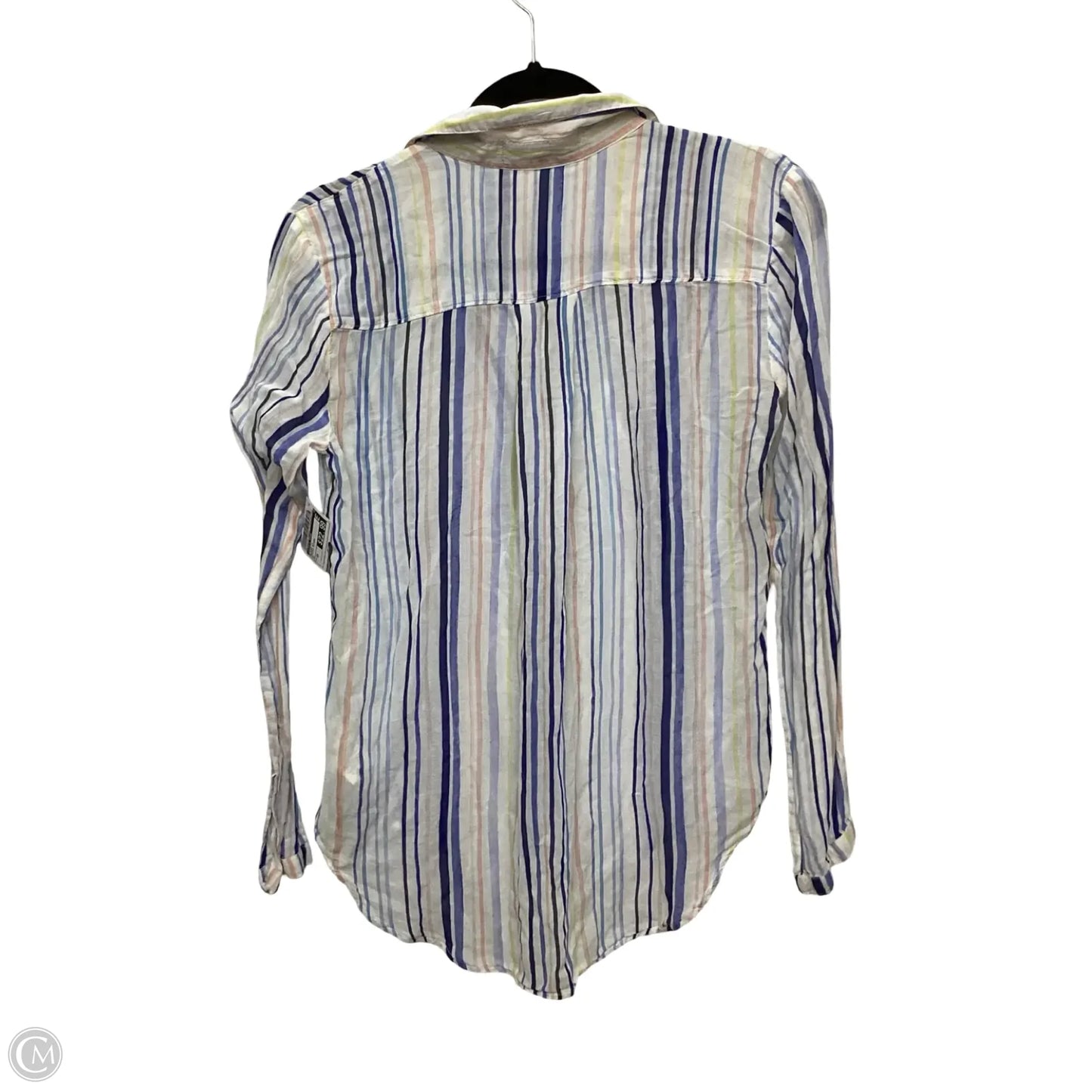 Blouse Long Sleeve By Cloth & Stone In Striped Pattern, Size: Xs
